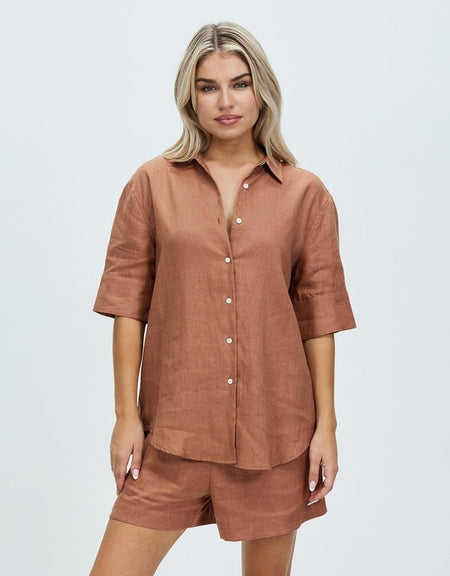 Nora Shirt - Terracotta