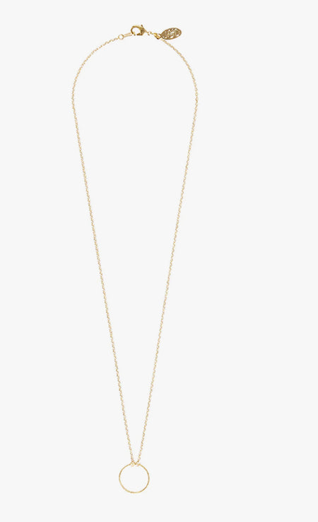 Hollow Circle Necklace ~ Gold