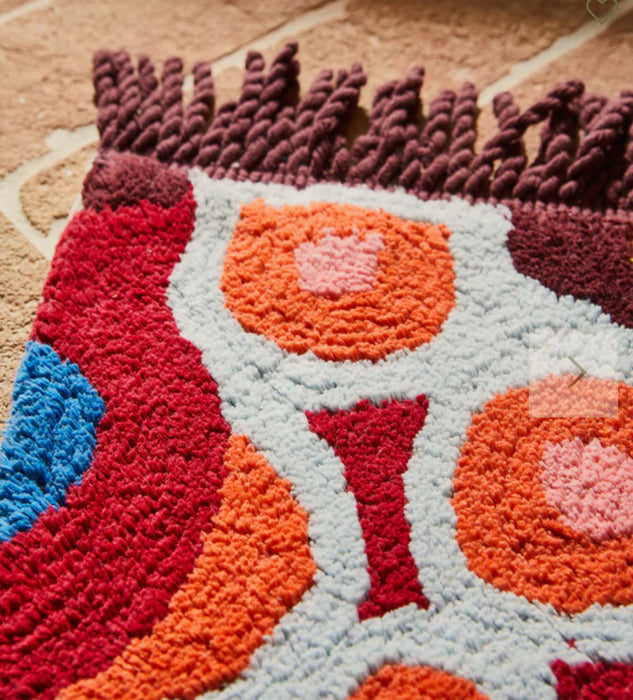 Cora Bath Runner - Garnet Bath Runner~  Bath Runner- multi ~ Sage and Clare