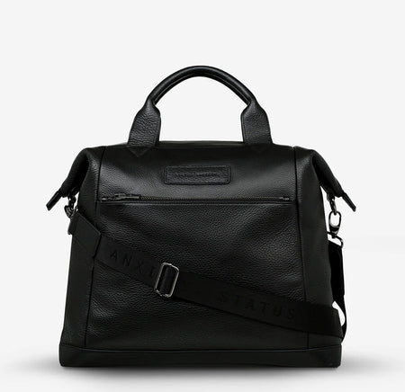 COMES IN WAVES - Bag or Backpack // BLACK  ~ Status Anxiety ~