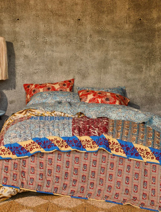 Clarice Patchwork Bedcover ~ Sage x Clare