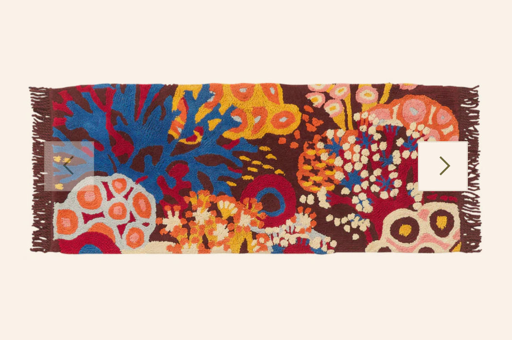 Cora Bath Runner - Garnet Bath Runner~  Bath Runner- multi ~ Sage and Clare