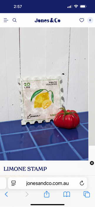 LIMONE STAMP // YELLOW LEMON   ~ Jones & Co