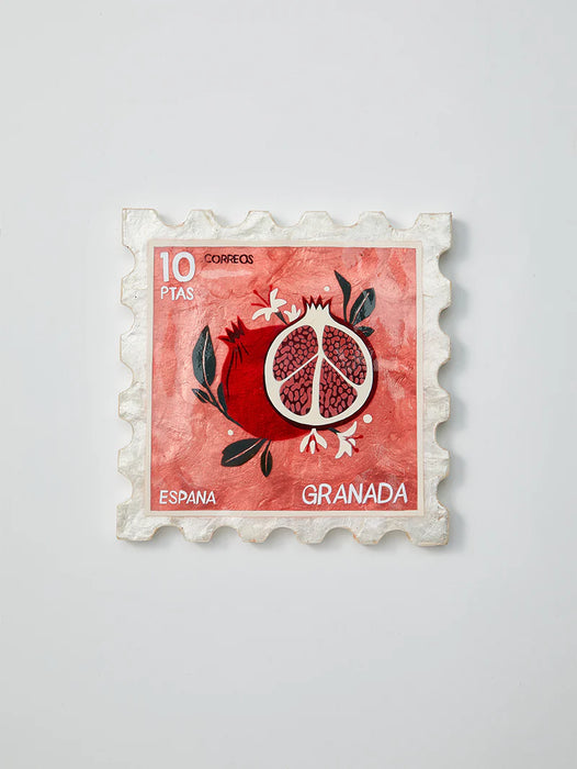 POMMEGRANATE STAMP //  RED ~ Jones & Co