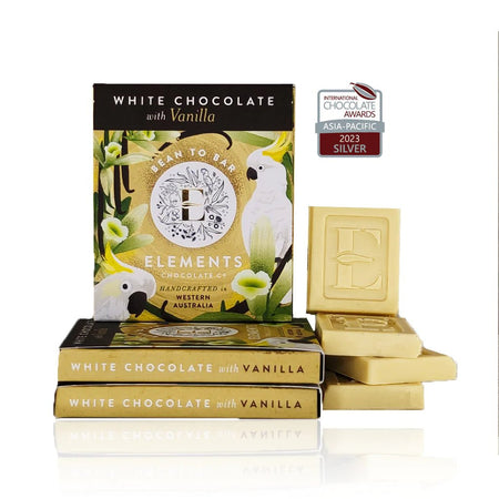 Decadent White Chocolate with Vanilla ~ Elements Chocolate Co