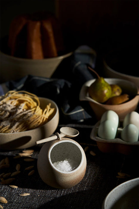 GRANITE SALT PIG & SPOON  // GARDEN TO TABLE ~ Robert Gordon ~