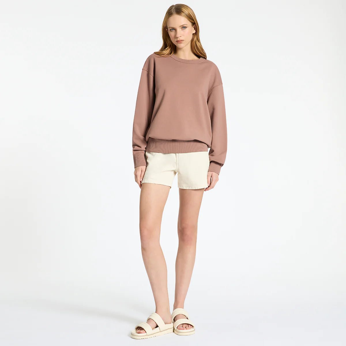 COULD BE NICE WOMEN'S CLASSIC CREW // Dusty Rose ~ Status Anxiety ~