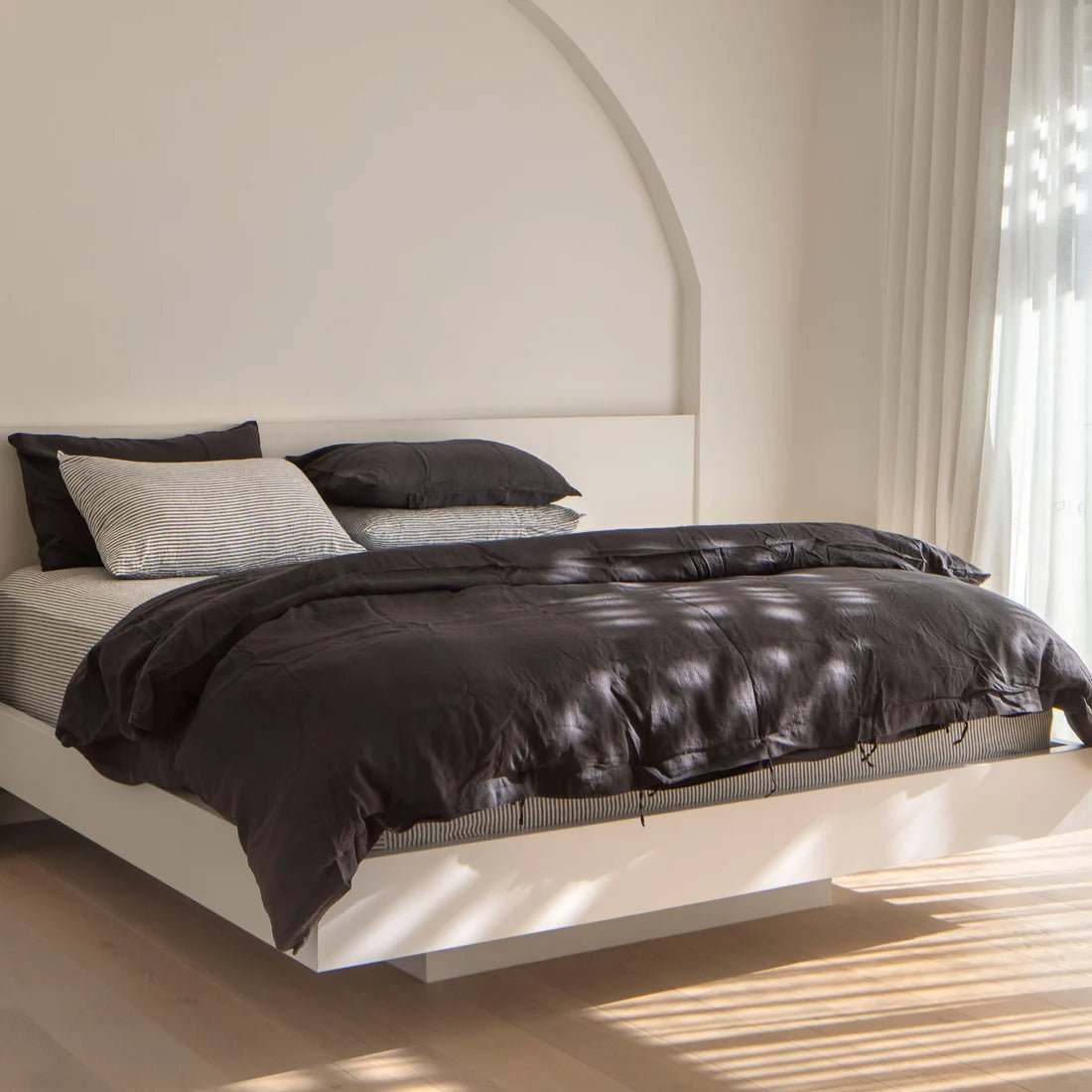 Linen Pillowcase Set - Marine Stripe