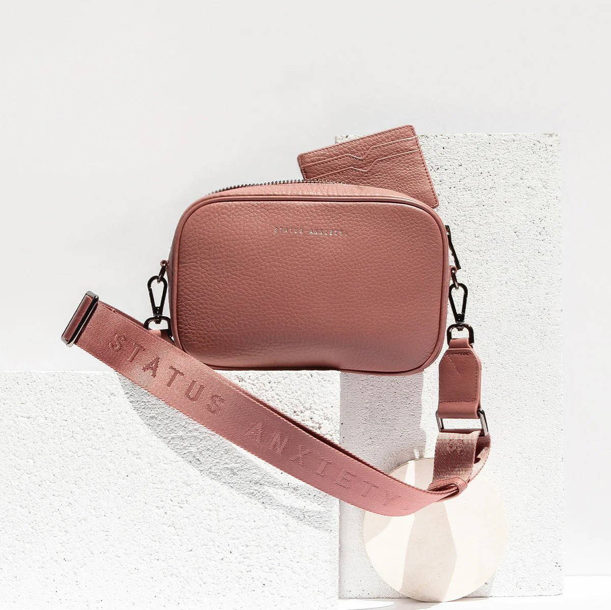 PLUNDER WITH WEBBED STRAP // DUSTY ROSE ~ Status Anxiety ~