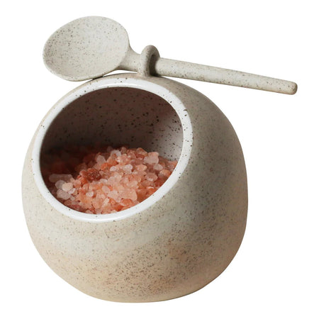 GRANITE SALT PIG & SPOON  // GARDEN TO TABLE ~ Robert Gordon ~