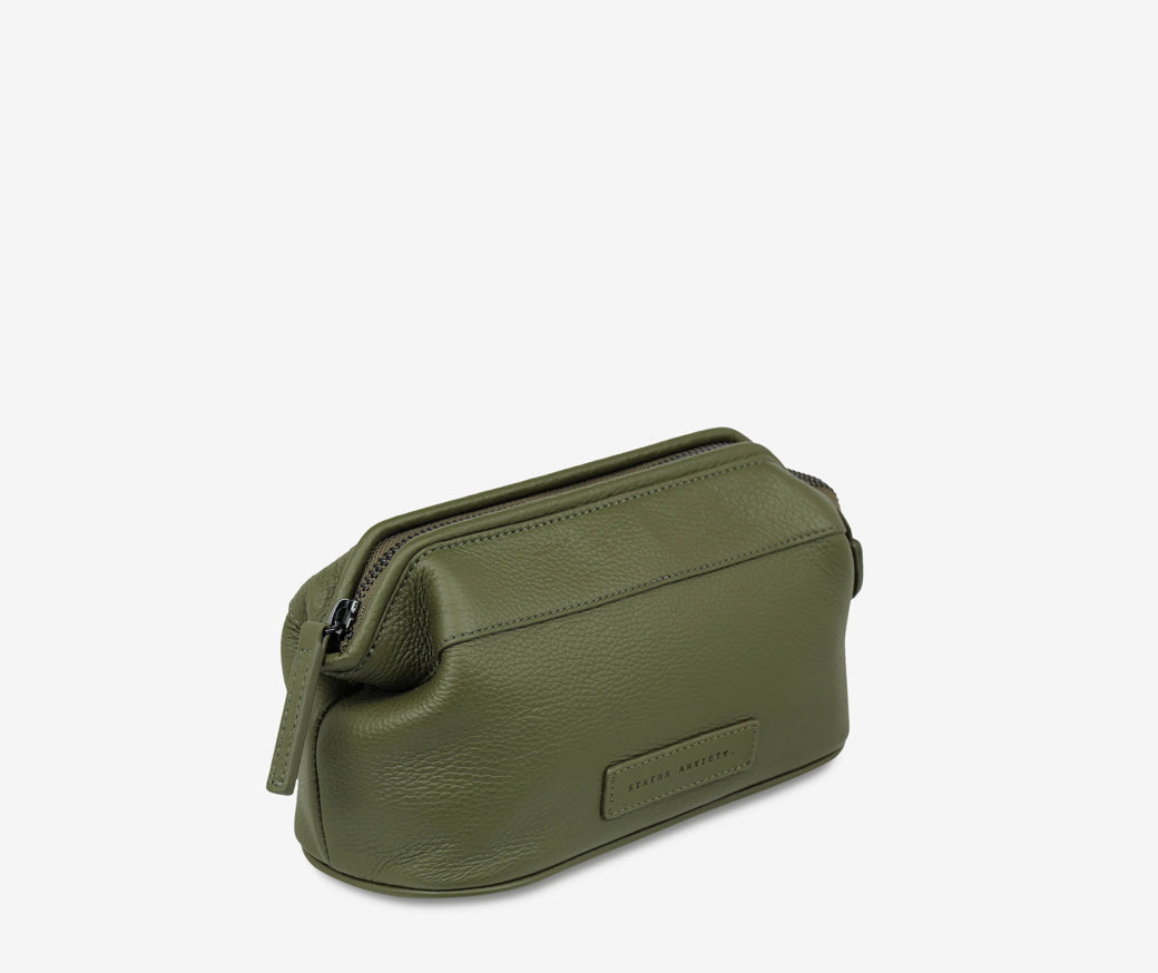 Thinking Of A Place Cosmetic Bag // Khaki ~ Status Anxiety ~