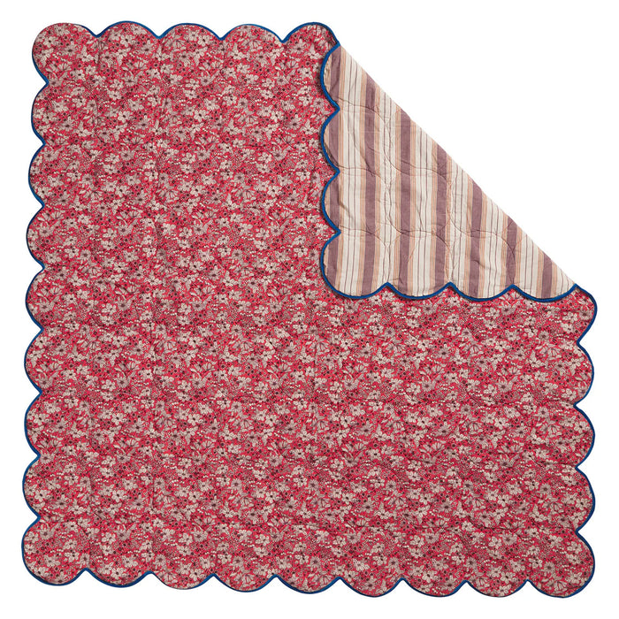 Evette Scalloped Quilted Coverlet ~ Sage x Clare ~