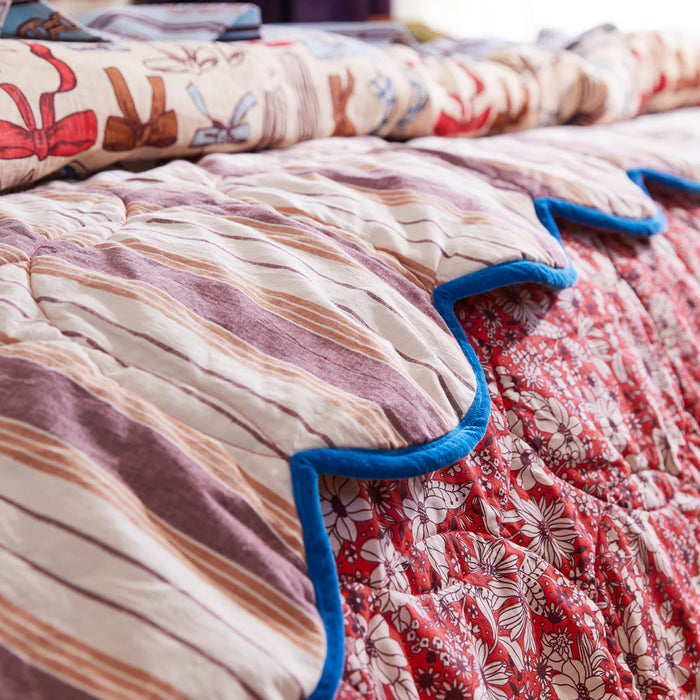 Evette Scalloped Quilted Coverlet ~ Sage x Clare ~