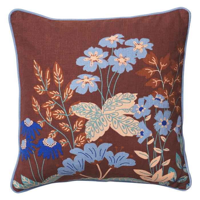 Pepita Floral Cushion ~ Sage x Clare ~
