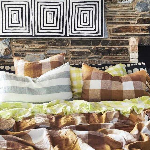 Society Of Wanderers Biscuit Check Duvet Cover ~ Society Of Wanderers ~  1848 Collection  