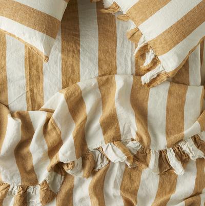 Turmeric Stripe  Pillowcases ~ Society Of Wanderers