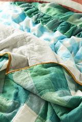 Apple Check / Pinstripe Double Sided Quilt // ~Society of Wanders