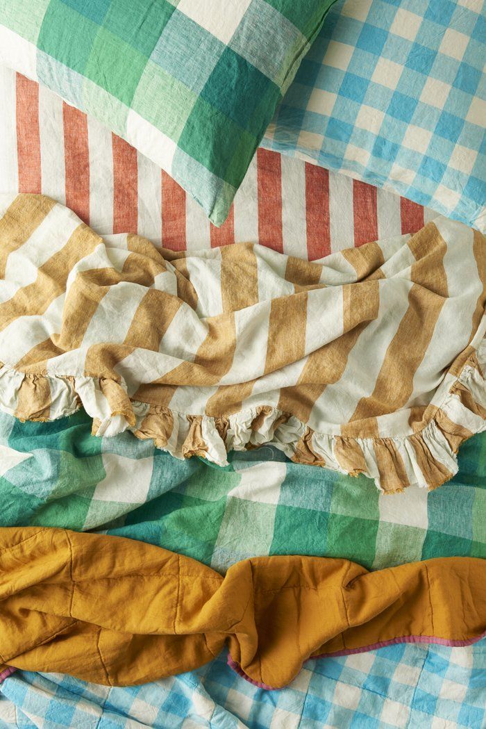 Turmeric Stripe  Pillowcases ~ Society Of Wanderers