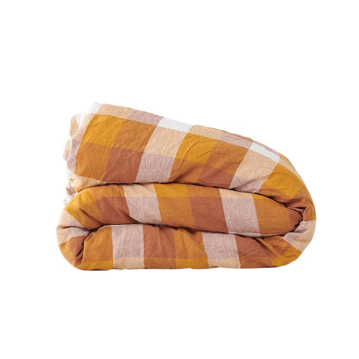 Society Of Wanderers Biscuit Check Duvet Cover ~ Society Of Wanderers ~  1848 Collection  