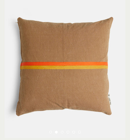Wanderfully Cushion Cover | Toffee Brown / Clay / Tangerine / 60*60 ~ Pony Rider ~
