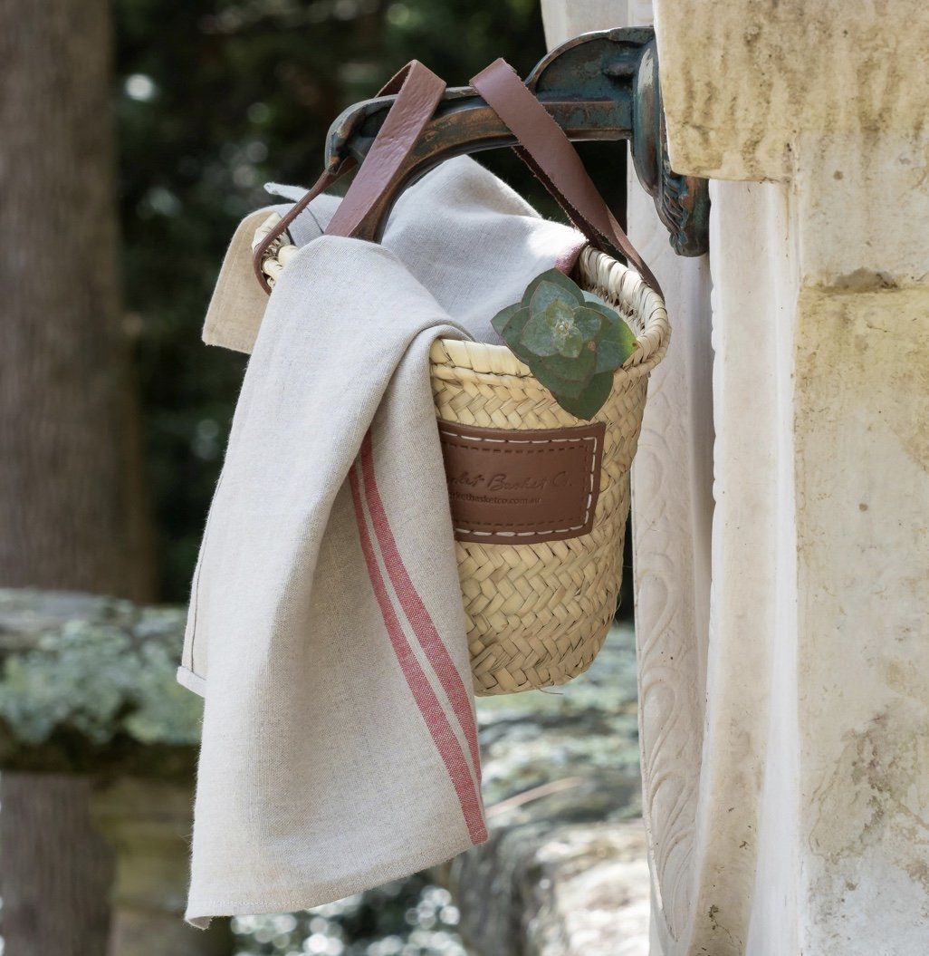 Provençal  Tea Towel ~ French Consul ~ Red