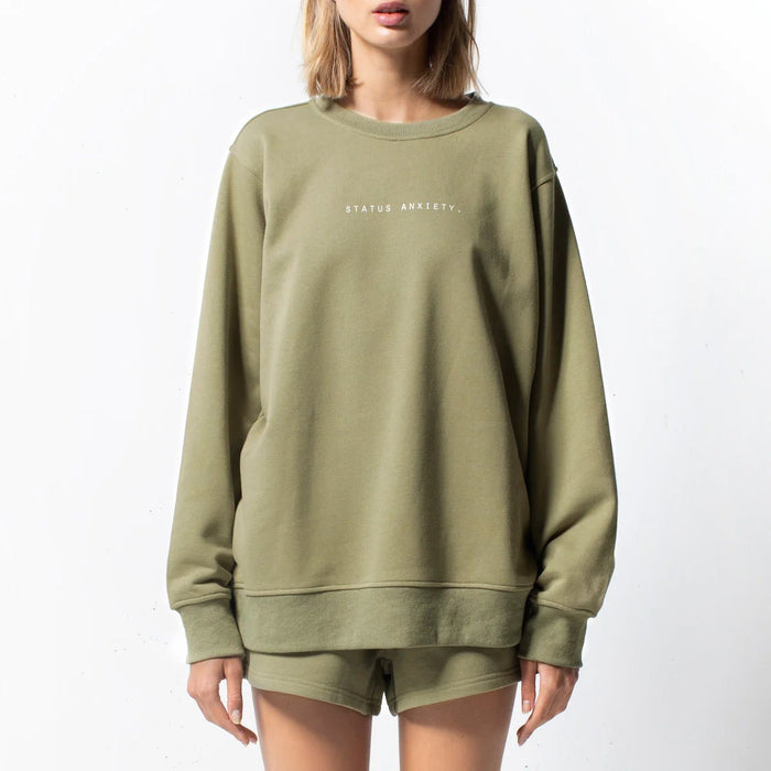 NOT ALL BAD UNISEX OVERSIZED CREW //SAGE ~ Status Anxiety ~
