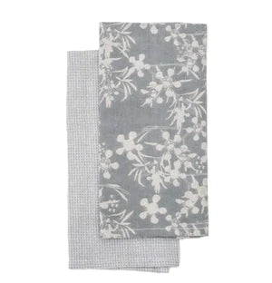 Copy of Myrtle Tea Towel S/2 Slate Tea Towel Set //Clay ~ Raine & Humble ~