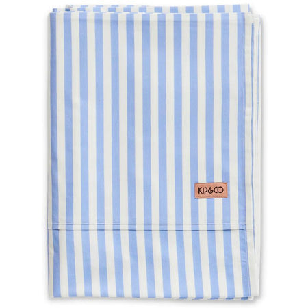 SEASIDE STRIPE ORGANIC COTTON FLAT SHEET - KING
