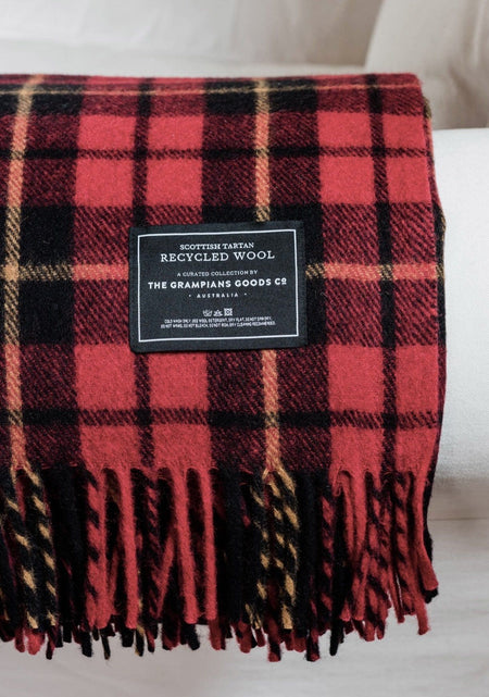 Heritage Collection | Recycled Wool Scottish Tartan Blankets |