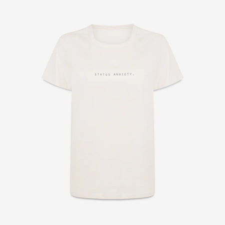 THINK IT OVER WOMEN'S TEE // CLASSIC TEE / OFF WHITE ~ Status Anxiety ~